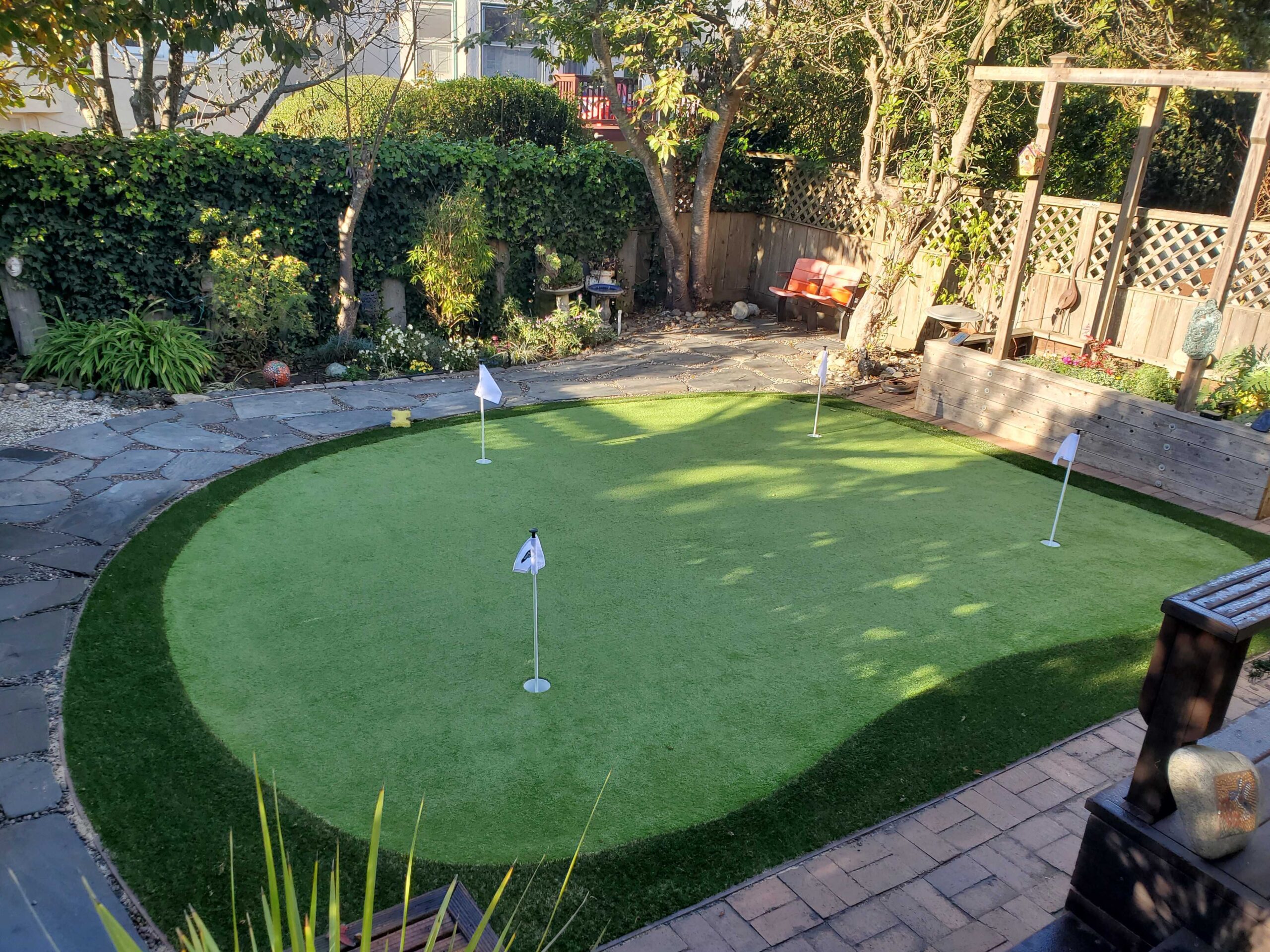 backyard putting greens