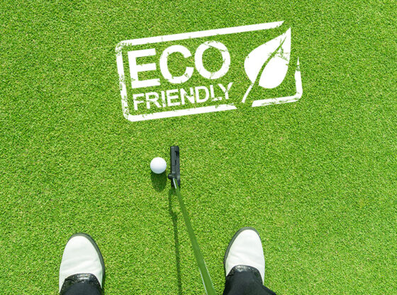 Eco friendly artificial grass putting greens