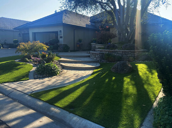 UV protection feature of artificial grass in Santa Cruz, CA